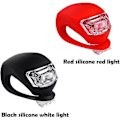 Miniatyrbilde 3 av 5: 16 stk LED Sykkellys, Klips på Sykkellys, Foran og Bak Silikon LED Sykkellyssett, Vanntett Sykkelforlys Baklys Sikkerhet [DB] 16pcs red and black