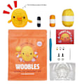 Miniatyrbild 1 av 3: Woobles Lär Dig Virka Kit, Virkad Gosedjur DIY Virkningskit för Nybörjare [DB] Chicken