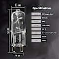 Miniatyrbillede 3 af 5: G9 Ovnlys Højtemperaturbestandig Holdbar Halogenpære Til Køleskabe Ovne Blæsere 40w [DB]