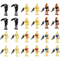 Miniatyrbillede 2 af 5: 24 stk. Star Wars Battle Droids byggeklodser Mini Actionfigur Samling Legetøj Gave Minifigurer Db