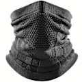 Miniatyrbilde 1 av 5: Vinterpustelig komfortabel termisk strikket skjerf ansiktsdeksel for ski, sykling, jakt, fotturer, klatring løping [DB] 7