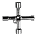 Miniatyrbilde 5 av 5: 4-veis nøkler kryss trekant/kvadrat nøkler rørlegger åpning nøkkel skiftenøkler verktøy [db] TB