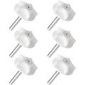 Miniatyrbillede 5 af 5: Hovedgavlbeslag - Tunge Hovedgavl Skruer og Skiver til Divan Sengebeslag {db} 6pcs