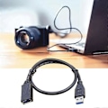 Miniatyrbilde 2 av 5: DB Høyhastighets USB3.0 Forlengelseskabel hann til hunn for diverse USB-enheter Black 1.5m