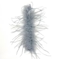Miniatyrbillede 1 af 5: Ægte Pels Strudsefjer Manchetter Håndledsærme Fjer Manchet Blazer Slap Armbånd Fjer [db] grey