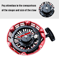 Miniatyrbillede 3 af 5: Trækstart Samling til GX200 GX160 5.5 6.5HP Motor med Buet Stang Pawl 28400-Z4M-306ZB 27400-Z1 p20241126690 db Red Black