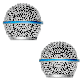Miniatyrbillede 2 af 5: 2 stk. Mikrofon Grill Mic Gitter Udskiftning Mic Kuglehoved Mesh Til Beta58a Sm58 Pgx24 Slx24-CE db