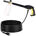 Miniatyrbilde 2 av 5: For Karcher K2 K3 K4 K5 K6 K7 (6m) Trykkvaskere Vannrensing Høytrykksutskiftningsslange Rengjøringssett 6m/8m/10m/15m{ DB} Quick and M22 Screw 8m
