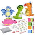 Pikkukuva 1 / 5: Baby Dinosaur Needle Felting Kits For Beginner,needle Felting Kit,felt Needles,foam Pad,felt Cloth,instruction