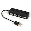 Miniatyrbillede 4 af 5: Superhurtig Usb2.0 Hub Multi Usb Splitter 4 Ports Udvidelse 12v Strømadapter {Db} White