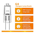 Miniatyrbilde 2 av 5: 40 stk G4 12v 20w Halogenlampe G4 12v Pære Krystalllampe Halogenpære 20w 12v Halogen [DB]