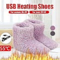 Pikkukuva 5 / 5: Talvisten USB-lämmittimellä varustetut tossut, pehmeät ja lämpimät sähkötossut, pestävät miesten/naisten tossut {Db} Pink
