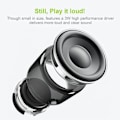 Miniatyrbillede 3 af 4: A106 Bærbar Mini Bluetooth Højttaler, Forbedret Bas og High Definition Lyd, Bærbart Design, til iPhone, iPad, Laptops og Mere (Rosaguld) db