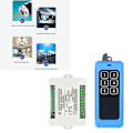 Miniatyrbillede 2 af 5: Trådløs Fjernbetjeningsswitch DC 12v-36v 6-kanals Relæmodtagermodul 6 Kanaler {DB} 433MHZ