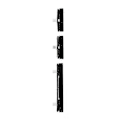 Miniatyrbilde 2 av 2: For Samsung Galaxy Note9 N960 3 stk./sett OEM Strøm På/Av og Volum Sideknapper [db] Black Samsung Galaxy Note9 N960