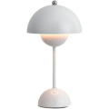Miniatyrbillede 1 af 5: LED Blomsterpot Bordlampe, Moderne Macaron Lampe, Dæmpbar Bordlampe med 3 Farver [DB] White