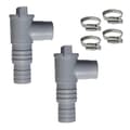 PVC Poolslangadapter 32mm Pool On/Off Kolvventil Läckagesäker Förseglad Ersättning för Utomhusutrustning [DB] As Shown