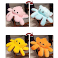 Pikkukuva 3 / 4: Suuri Kääntyvä Oktopus-Pehmolelu Pehmeä, Halattava ja Monipuolinen Tyynytyyny Lapsille ja Aikuisten js {Db) Orange 90cm