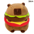Miniatyrbild 1 av 5: Kawaii söt hamburg Capybara plyschleksak fluffty plyschdocka simulering Capibara [DB] Brown 20cm