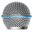 Miniatyrbillede 4 af 5: 2 stk. Mikrofon Grill Mic Gitter Udskiftning Mic Kuglehoved Mesh Til Beta58a Sm58 Pgx24 Slx24-CE db