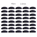 Miniatyrbild 1 av 5: 40 st Soft Foam Näsdynor Självhäftande Halkskyddande Glasögon Inga Makeup Näsdynor [DB] Black D-shaped 1.5mm