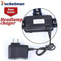 Direkte lader for hodelykt, kraftig lader for DC 18650 batteri [DB] US Plug