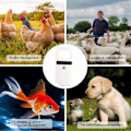 Miniatyrbilde 3 av 5: NestNiche Kjæledyr Mikrochip Skanner Leser, FDX-B EMID Chip ID Skanner med OLED Display Skjerm USB Oppladbar for Chip Registrering Kjæledyr Administrering [db]