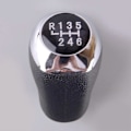 Miniatyrbild 1 av 5: 43711-A5200 6-växlad läder manuell växelspaksknopp passar för Hyundai I30 GD MK2 2012 2013 2014 2015 2016 2017 db