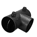 Miniatyrbillede 1 af 5: 75mm T-Formet Parkvarme Luftventil Udluftningsforbindelse Med Dobbelt Reguleringsventil Klapper Til Webasto {Db} Black