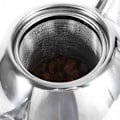 Miniatyrbillede 5 af 5: 2L rustfrit stålkanden med te-si, tekande med te-infuser, testel, tekande-infuser [dB} Silver