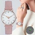 Miniatyrbillede 4 af 5: Dameure Kvinder Lille Quartz Analogt Armbåndsur Casual Læder [db] Brown