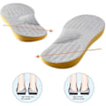 Miniatyrbillede 2 af 5: Supinationsåler til Oversupination & Fodjustering Ortopædiske Indlægssåler til Mænd og Kvinder Korrigerende Fodstøtte til Supinationslindring [DB] Black Size 43 44