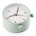 Miniatyrbild 4 av 4: Tyst väckarklocka - Tickfri analog väckarklocka med varmt ljus - Minimalistisk rund db