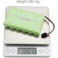 Miniatyrbillede 5 af 5: Genopladelig batteri 7.2v 2400mah Ni-mh Aa med Sm-2p 2-polet stik og USB-opladerkabel til RC-lastbiler WG DB