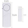 Miniatyrbillede 3 af 3: Dør- og vinduesalarm - Sæt med 4x trådløs anti-indtrængningsalarm - Hjemmesikkerhed mod indbrud - Magnetisk betjening - 90 dB