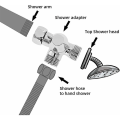 Miniatyrbild 5 av 5: Solid Messing 3-vägsventil, 3-vägsavledningsventil, 3-vägsduschventil, G1/2\" T-adapterventil, för dusch, handdusch och avledningsdusch