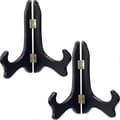 Svarta Displayställ 2-pack 20 cm Trä för Hantverksplattor [DB]