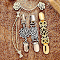 Miniatyrbilde 2 av 5: 5 Stykker Genser Sjal Klyper Sett Retro Cardigan Krage Klyper Antikke Blomster Kjoler Sjal Klype For [db] ancient silver  gold