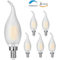 Miniatyrbild 5 av 5: 6 st E14 4W LED-glödlampa, flamformad lampa 4x4x13cm  [dB}