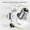 Miniatyrbillede 3 af 5: 6-volt/ 4d-4.8-volt 0.75a bajonet fatning krypton erstatnings pære lommelygte pærer (3 stk.) [DB] 3