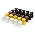 Miniatyrbild 2 av 5: 5 st/paket Porslinsisolator för väggtrådning Keramiska isolatorer [DB] Yellow