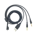 Miniatyrbilde 4 av 5: Reservedel Rgb Usb 3,5 mm Mikrofonkabel Trådløs Gaming Headset Splitter [DB] A
