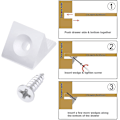 Miniatyrbild 3 av 4: 100 Pack Möbel Låda Botten Reparation Fästning Lagning Låda [Db]
