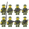 8-24 st/set Minifigur Special Forces Soldier Monterade Block Leksaker Byggstenar Barn Present [DB] 8Pcs Jungle