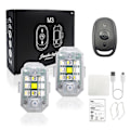 Miniatyrbillede 1 af 5: Pursuit Underglow X Pvrsvit Bil Lygter Trådløse Led Strobe Lys Usa Lager 2024 [DB] Two lamp with remote control