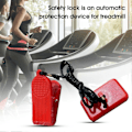 Miniatyrbillede 4 af 5: Løbebånds Sikkerhedslås Rektangel Nødsstop Tilbehør Universal Løbebånds Sikkerhedsnøgle til Fitness [DB] Red