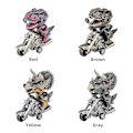 Miniatyrbild 4 av 4: Dinosaurieleksaksbilar 2-pack Friktionsdrivna Motorcykelspel T-rex Och Triceratops Monsterdinosaurieleksaker För Pojkar Ålder [db] Red