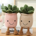 Pikkukuva 3 / 4: Pehmolelut Täytetyt Lelut Erilaisia Ruukutettuja Mehikasveja Lapsille Lahja Kukka Tulppaani Kaktus Kirjahyllyn Tyyny Dekoraatio [DB] Apricot Succulent