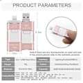Miniatyrbilde 3 av 5: 3 i 1 USB Flash Drive Ekstra Minne OTG Pendrive For IPhone IPad Android PC [db] Black 128 GB