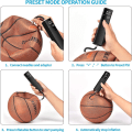 Miniatyrbilde 3 av 5: Elektrisk ballpumpe, smart luftpumpe bærbar rask ballinflasjon med nøyaktig trykkmåler og digital LCD-skjerm for fotball basketball volleyball